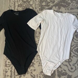 Everlane women Black and White Bodysuits size medium m